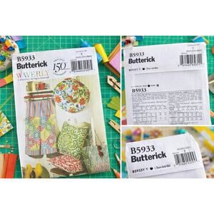 Butterick B5933 Waverly Pattern UNCUT Pillow Pants Hat Tote XS-M